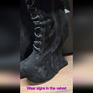 "VINTAGE" toe platform boots